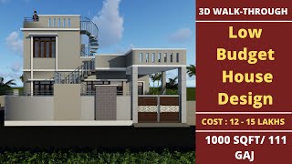 😍Simple & Beautiful Low budget home Design Walkthrough | 1000sq/ft. house design