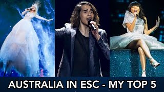 Australia in Eurovision - My Top 5 (2015 - 2019)