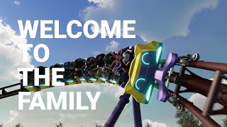 Intamin Family LSM Fly By Off Ride Animation - 2024 IAAPA Expo