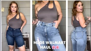 CURVY WALMART HAUL!!! THE BEST JEANS EVERRRRR + sooo much more 😍❤️