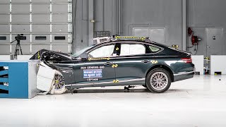 2024 Genesis G80 updated moderate overlap IIHS crash test