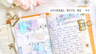 journal with me ☆ 47 | artist in bloom journal | get messy season of bloom