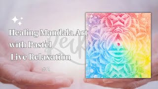 Healing mandalas, painted in pastel colors and shapes. Please enjoy the way the pattern increases.