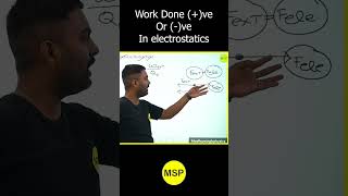 Work done positive or negative in electrostatics #viral #shorts