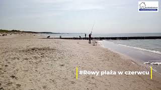 Rowy plaża w czerwcu