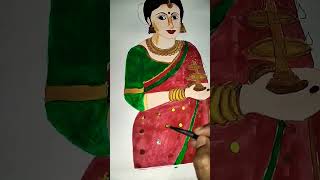 Beautiful women drawing ✨🤩#shortvideo