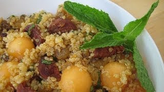 California Golden Raisin, Quinoa and Melon Salad