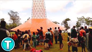 How this Tower Generates Water from the Dry Air of Africa | Warka Tower