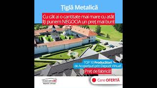 Tigla metalica - la o cantitate mare iti dam pret mic