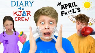 PRANK WAR on APRIL FOOLS Day! DIARY of a KJAR Crew!