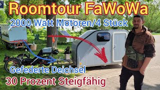 2000 Watt Motoren/gefederte Deichsel/Roomtour FaWoWa