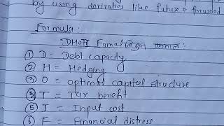 DERIVATIVES AND RISK MANAGEMENT //UNIT 9 CORPORTAE FINANCE // VVIP THEORY FOR TU BBS 4 TH YEAR EXAM