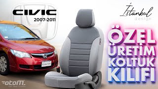 Otom Özel Üretim Oto Koltuk Kılıfı Honda Civic Uygulaması - Before & After