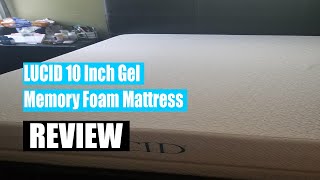 Review LUCID 10 Inch Gel Memory Foam Mattress 2022