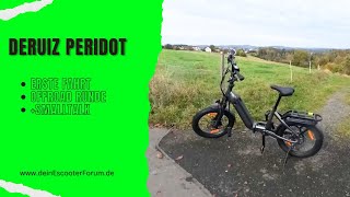 Deruiz Peridot - Erste Fahrt - Offroad Runde + Smalltalk / 55Nm können überzeugen / E-Bike Klapprad