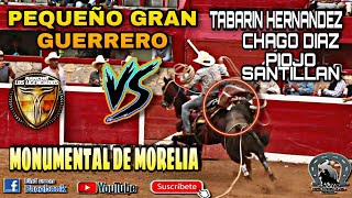 Jaripeo El Pequeño En Reto Con Tabarin Hernandez Chago Diaz y El Piojo En La Monumental De Morelia