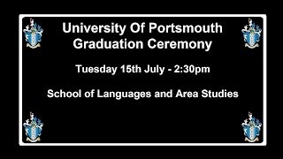 Graduation 2014 School of Languages and Area Studies