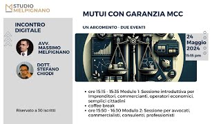 Webinar "Mutui con Garanzia MCC"