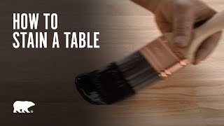 BEHR® Paint | How to Stain a Table with BEHR® Advanced Formula Oil-Based Wood Stain