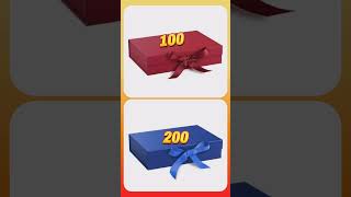 choose your gift box 🤣| high prize vs low prize challenge #shorts