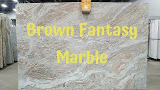 Fantasy Brown Marble Light color lot contain natural line on slabs - 8385806285