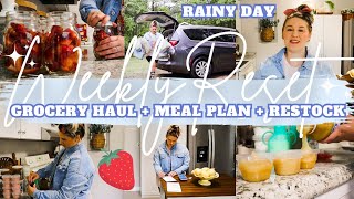 $200 WALMART GROCERY HAUL & MEAL PLAN + KITCHEN RESTOCK AND ORGANIZING MOTIVATION | MarieLove