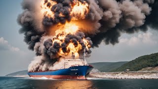 PUTIN LOSES! Russian Cargo Ship carrying MILLIONS of Tons of Iranian aid was blown up by Ukrainian F