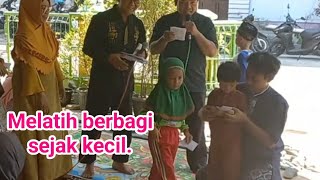 Melatih berbagi sedari kecil agar kelak menjadi orang yang peduli (3-9-23)