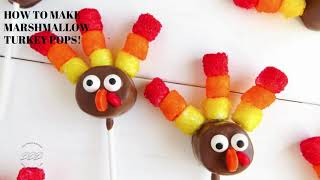 MARSHMALLOW TURKEY POPS