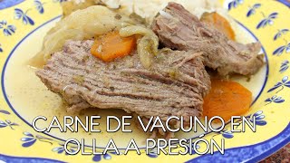 Carne de vacuno muy sabrosa y blanda en olla a presión - Come como príncipe