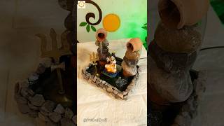 DIY Stone Fountain || Shiv Ji || Tutorial 😊☺️ #prithvicraft #diy #viral #short #shorts