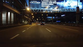 [4K] A Night Drive From Kuala Lumpur To Klang Via Federal Highway