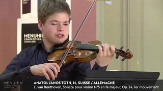 Anatol Janos Toth performs Beethoven's Sonata No. 5, "Spring" Op. 24