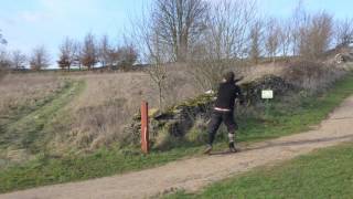 Angus on hole 3 Calcot