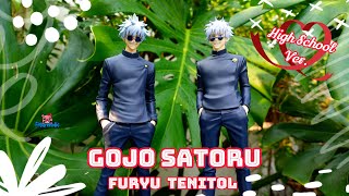 [Figureholic] 4k 😎 Gojo Satoru 🩵 FuRyu Tenitol High School Ver. Jujutsu Kaisen Past Edition [EN Sub]