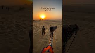 Riding a Camel into the Magnificent Sunset of the Desert - An Unforgettable Experience In Rajasthan