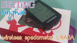 Setting wireless spedometer LIXADA buat sepeda roadbike