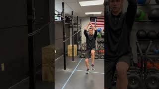 Single Leg Mini Squat with Band Overhead