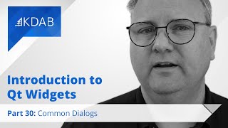 Introduction to Qt Widgets (Part 30) - Common Dialogs