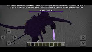 today I will spawn the wither storm in the nether (and nether roof)