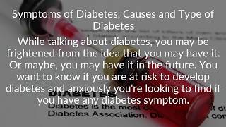 Symptoms of Diabetes And Causes