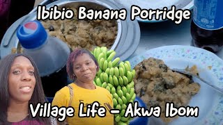 😋 🇳🇬 Nigerian Banana Porridge (Oto Mboro) in the Village ft Hannah Emenike 💕 & the Diaspora Twinz 👬