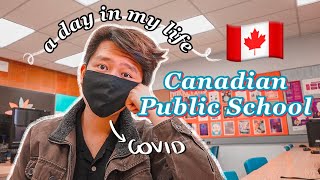 WHAT HIGH SCHOOL IS LIKE IN CANADA  // a day in my life at school *in person + senior year* 2020