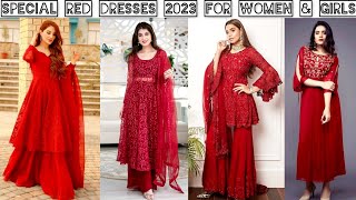 Red Dress Design Ideas 2023 For Women | Red Dress For Girls #Red #Dresses Designs | Red Dress 2023