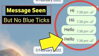 WhatsApp No Double tick l How to remove double tick on  WhatsApp massage!