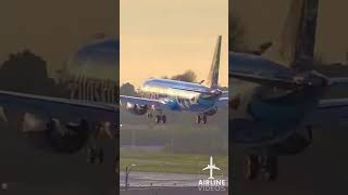 Brand new Boeing 737 Max9 doing butter landing