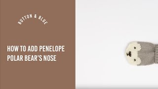 How to add a bear nose to your knitting