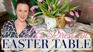 🌷EASTER TABLE IDEAS🌷 Old Dishes Tablescaping | FRENCH FARMHOUSE