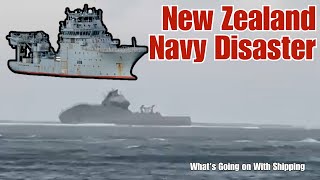 The Royal New Zealand Navy's HMNZS Manawanui, Grounded, Then Sank Off the Coast of Samoa