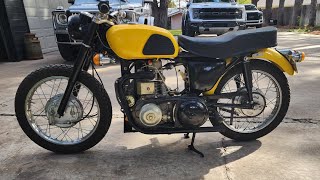 1965 Diesel Powered Honda Motorcycle Start and Run